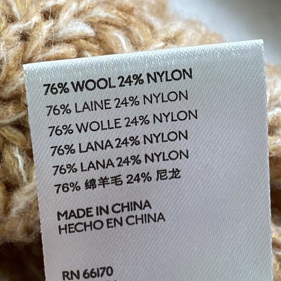 by ANTHROPOLOGIE Honore Ribbed Knit Sweater Long Sleeve V Neck Honey S 82-14 - Picture 15 of 16